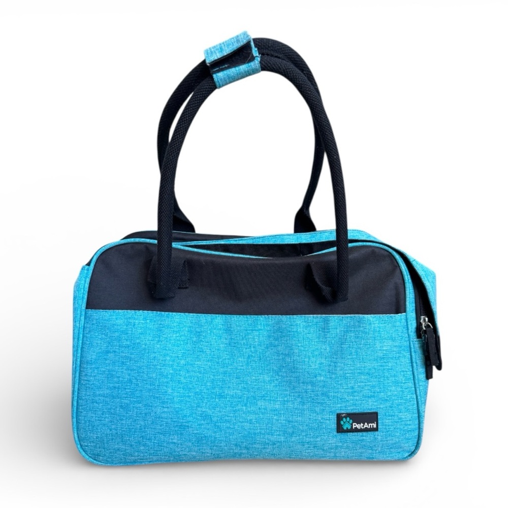 Pet Ami Soft Sided Pet Carrier Travel Bag Blue Airline Approved OS